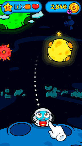 Boo in a space themed minigame